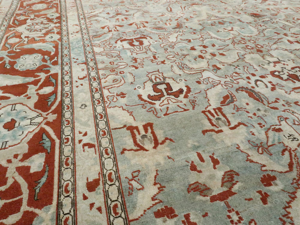 Antique Persian Tabriz Carpet, No.23014 - Gss