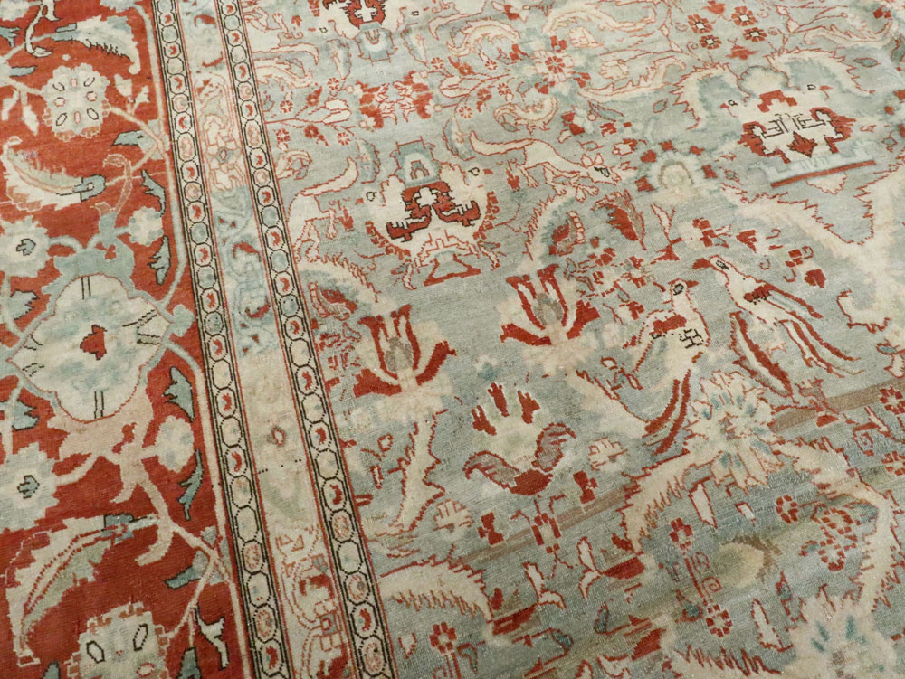 Antique Persian Tabriz Carpet, No.23014 - Gss