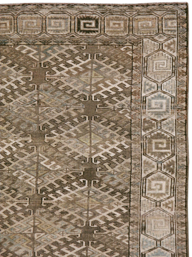 Antique Persian Turkoman Rug, No.23019 - Gss