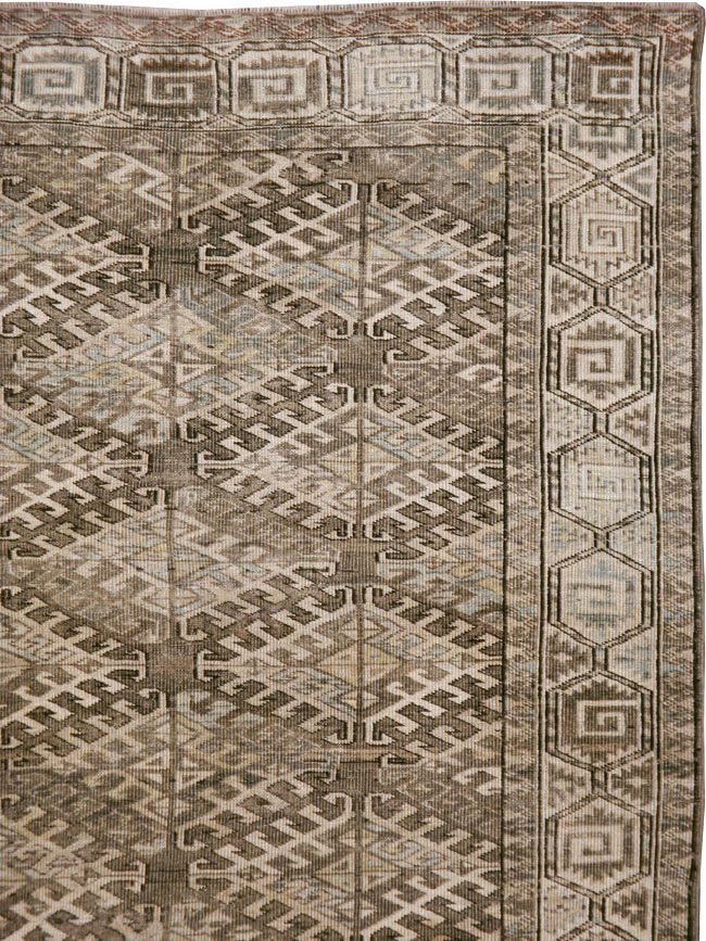 Antique Persian Turkoman Rug, No.23019 - Gss