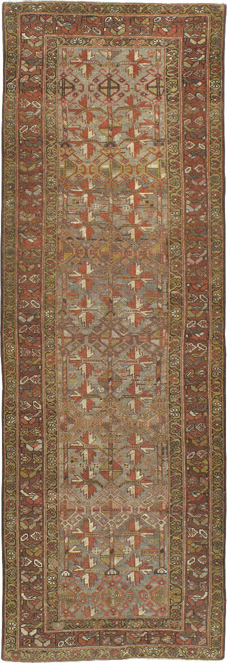 Antique Persian Kurdish Runner, No.23043 - Gss