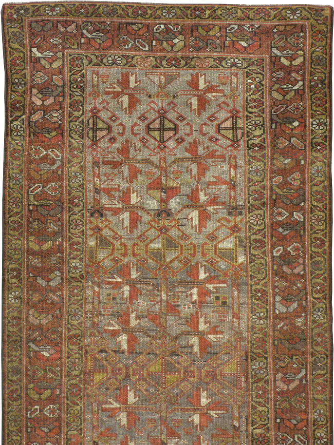 Antique Persian Kurdish Runner, No.23043 - Gss