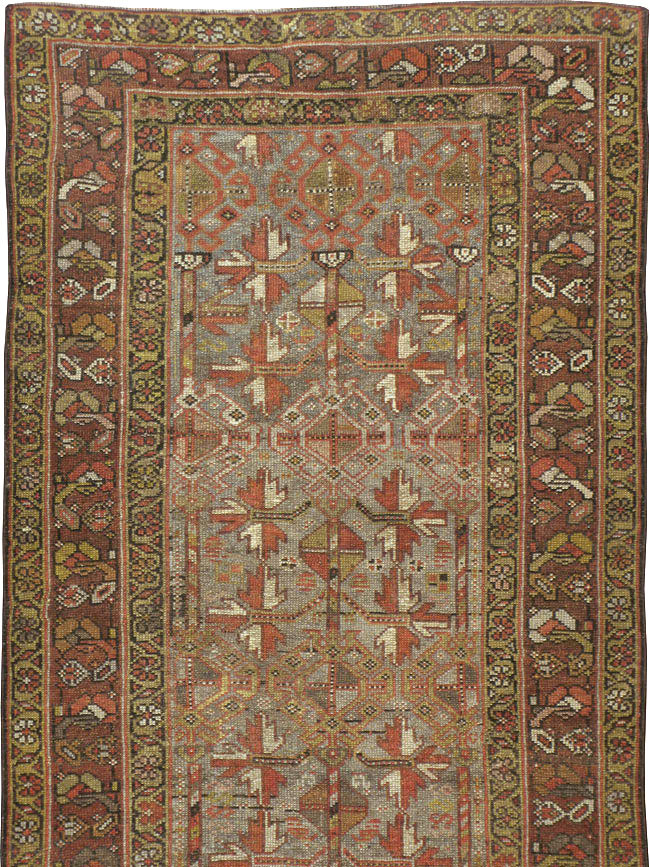 Antique Persian Kurdish Runner, No.23043 - Gss