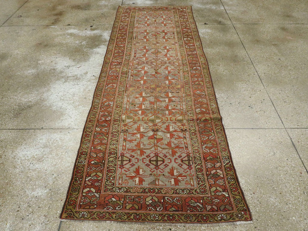 Antique Persian Kurdish Runner, No.23043 - Gss