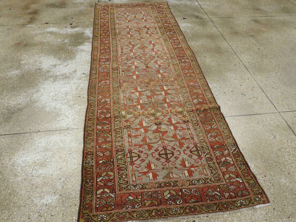 Antique Persian Kurdish Runner, No.23043 - Gss
