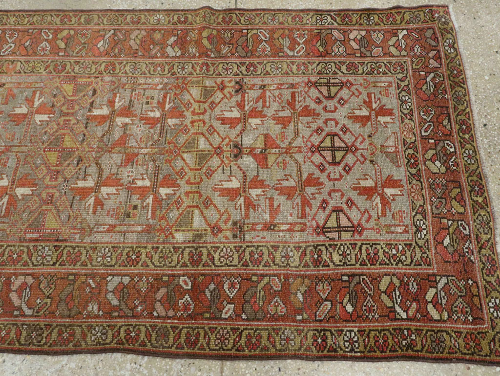 Antique Persian Kurdish Runner, No.23043 - Gss