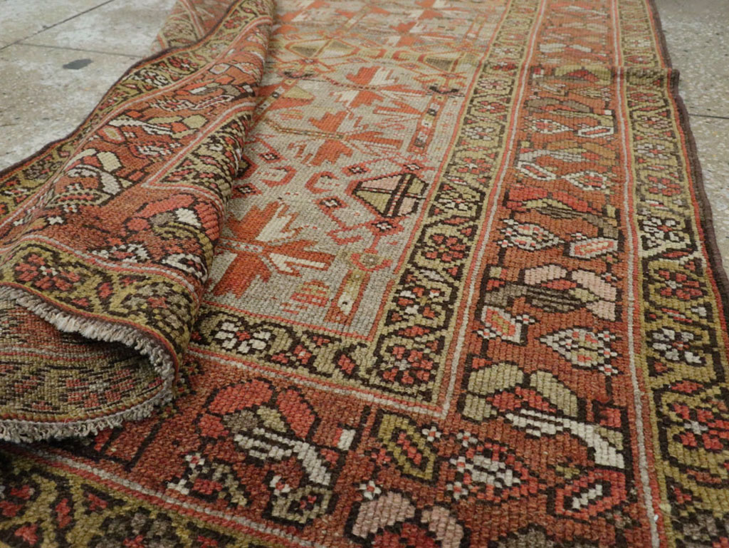 Antique Persian Kurdish Runner, No.23043 - Gss