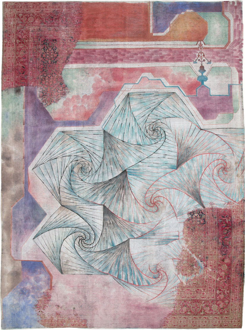 Vintage Persian Tabriz Carpet, No.23067 - Gss