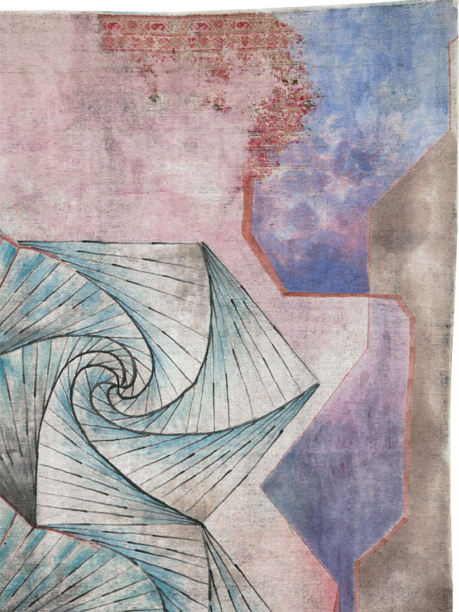 Vintage Persian Tabriz Carpet, No.23067 - Gss