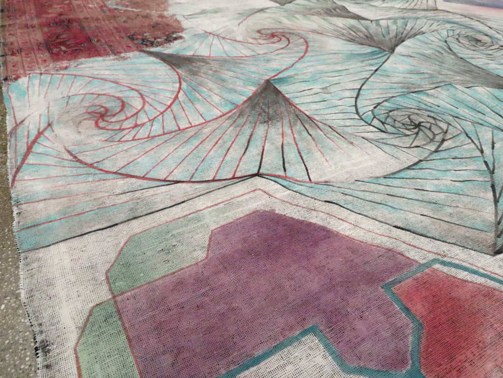 Vintage Persian Tabriz Carpet, No.23067 - Gss