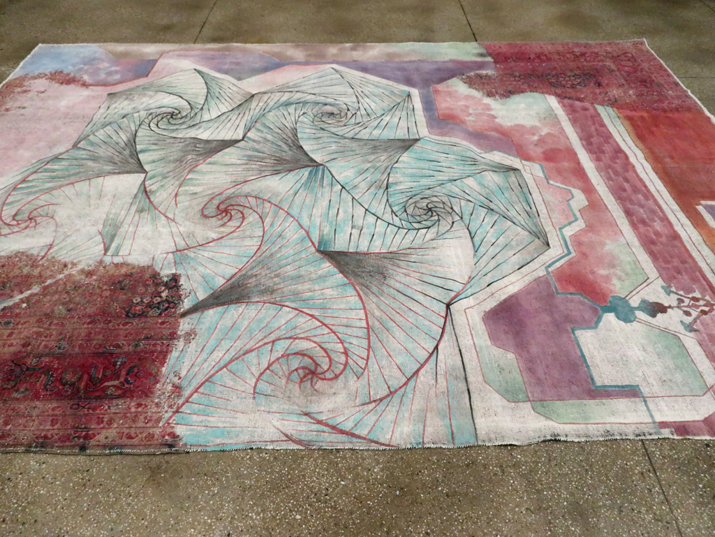 Vintage Persian Tabriz Carpet, No.23067 - Gss