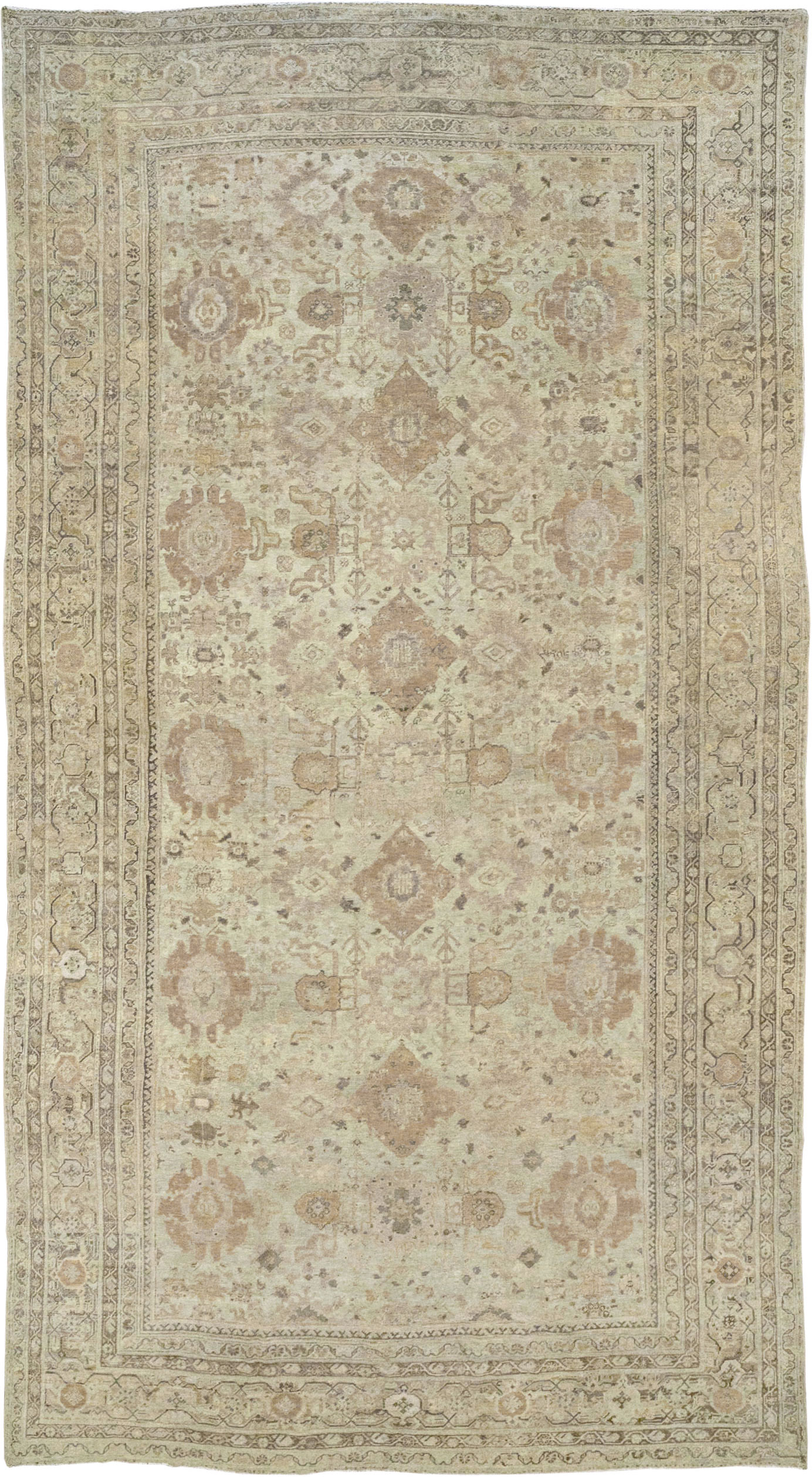Antique Persian Mahal Oversize Carpet, No.23071 - Gss