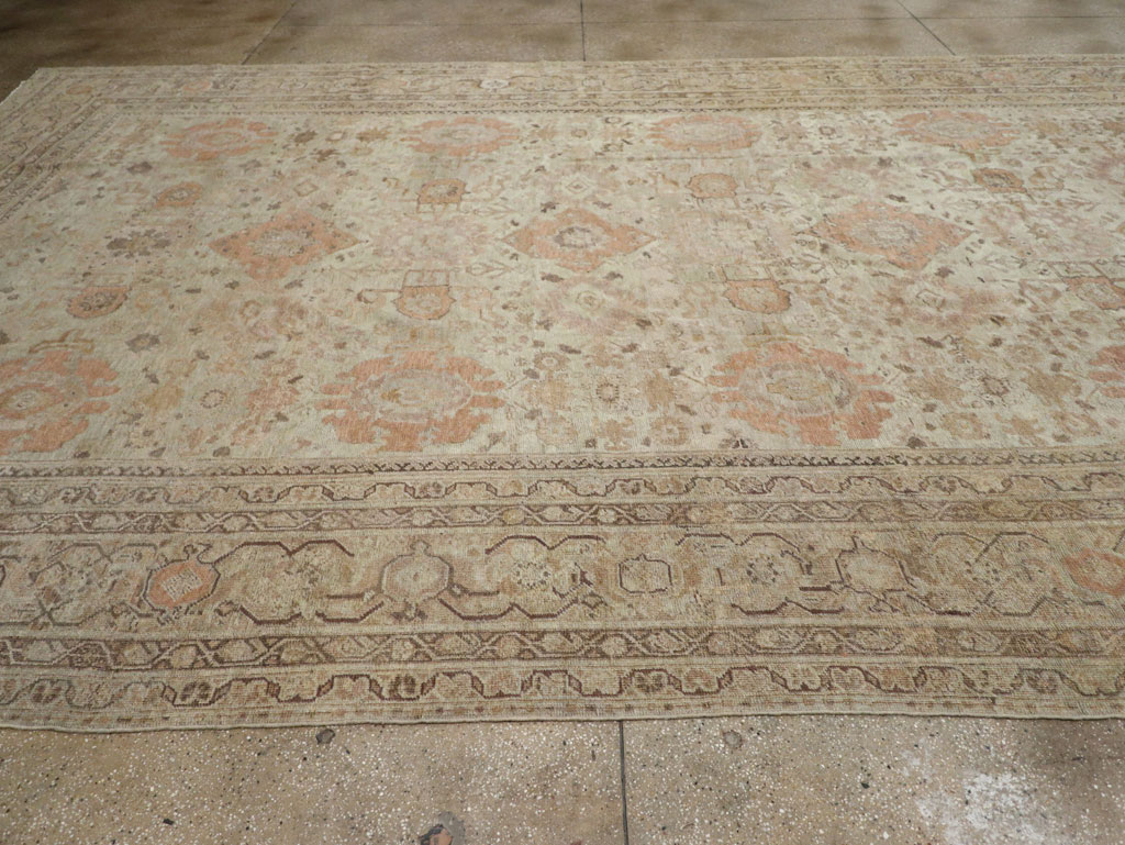 Antique Persian Mahal Oversize Carpet, No.23071 - Gss