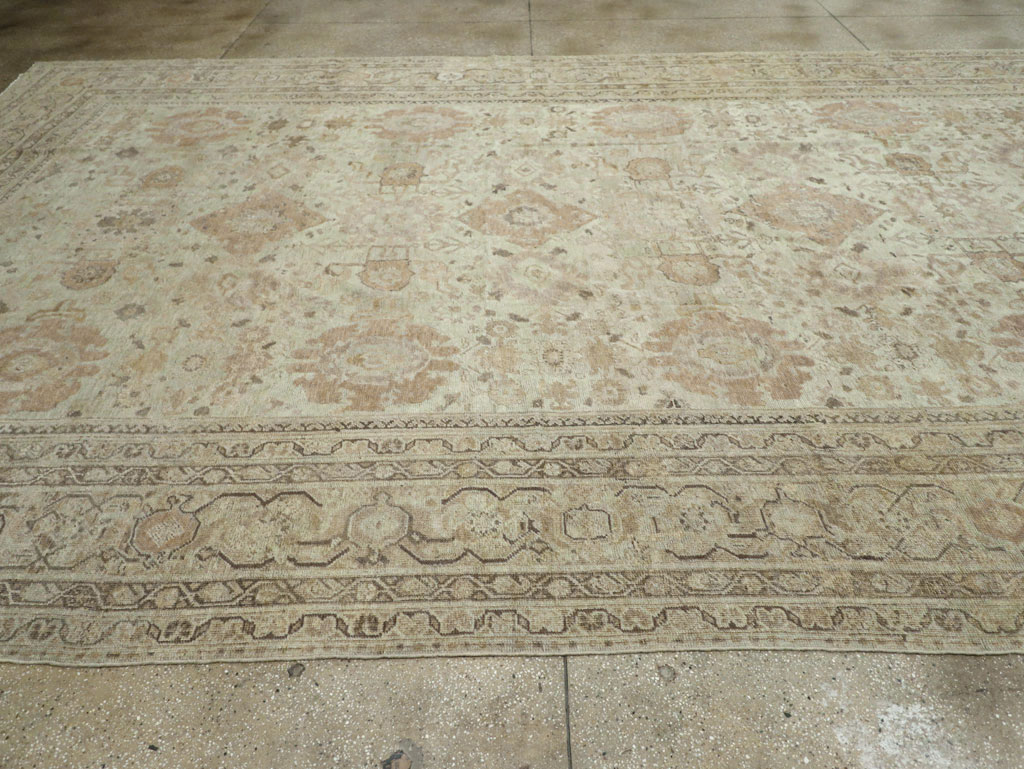 Antique Persian Mahal Oversize Carpet, No.23071 - Gss