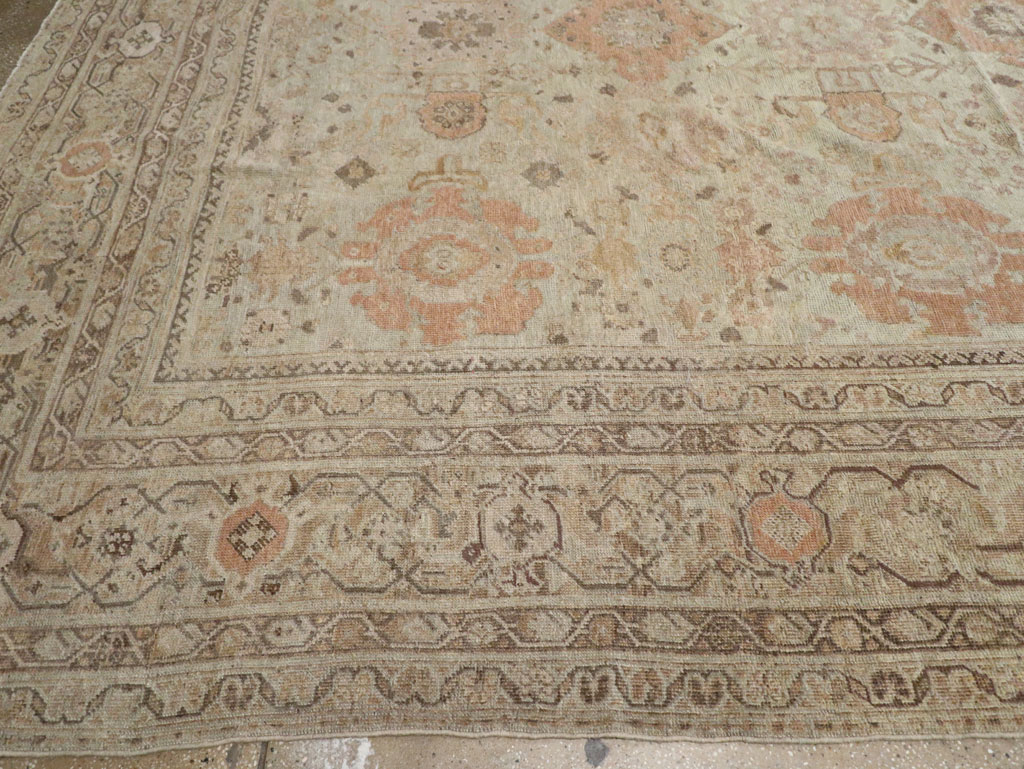 Antique Persian Mahal Oversize Carpet, No.23071 - Gss