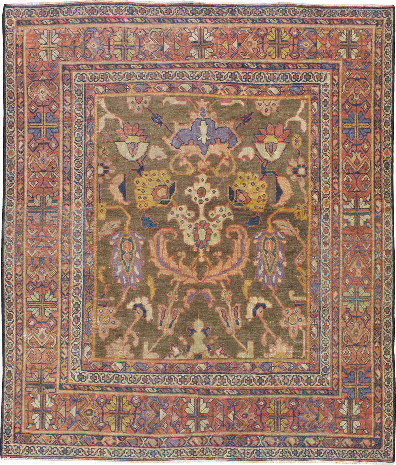 Antique Persian Mahal Carpet, No.23079 - Gss