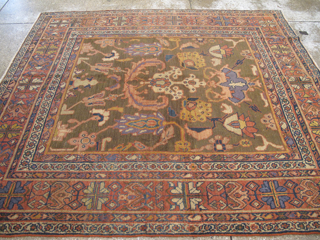 Antique Persian Mahal Carpet, No.23079 - Gss