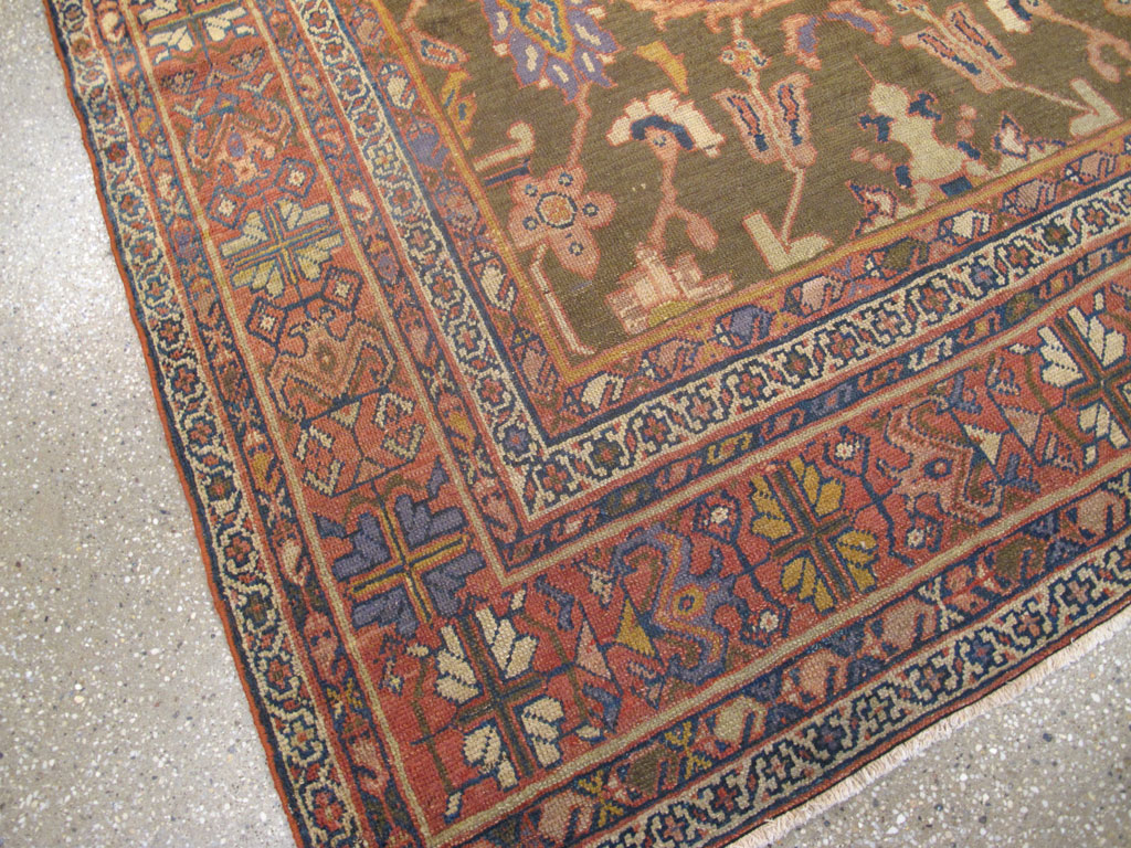 Antique Persian Mahal Carpet, No.23079 - Gss