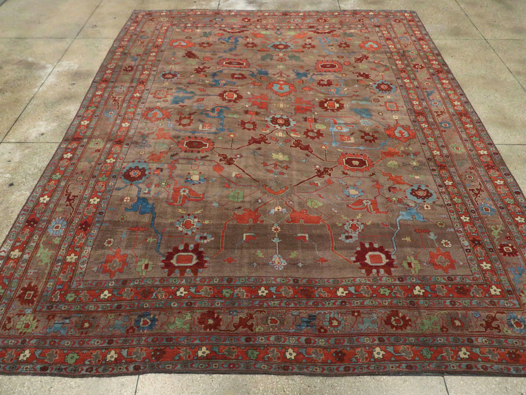 Antique Persian Kurd Bidjar Room Size Carpet, No.23100 - Gss