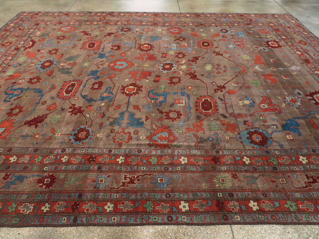 Antique Persian Kurd Bidjar Room Size Carpet, No.23100 - Gss