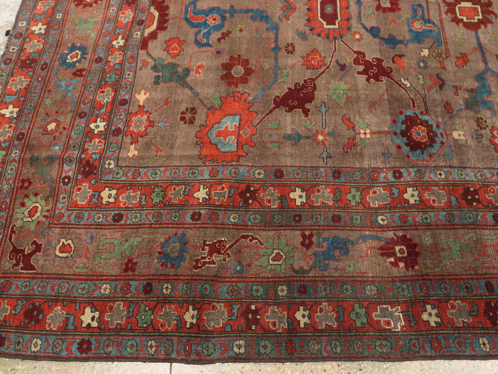 Antique Persian Kurd Bidjar Room Size Carpet, No.23100 - Gss