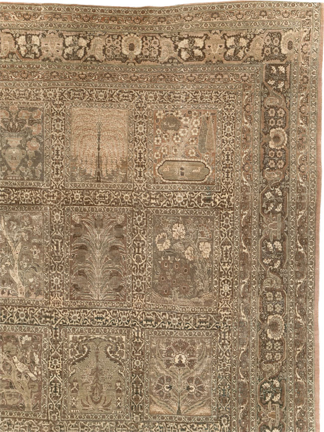 Antique Persian Tabriz Large Carpet, No.23112 - Gss