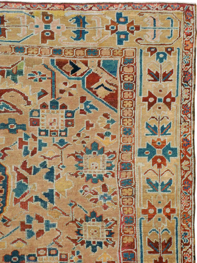 Antique Persian Heriz Square Carpet, No.23118 - Gss