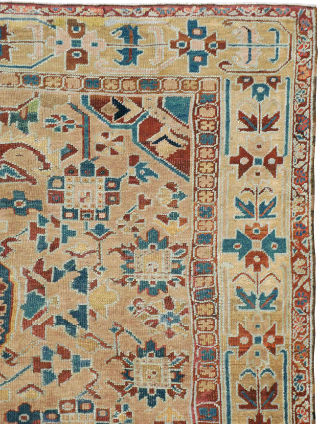 Antique Persian Heriz Square Carpet, No.23118 - Gss