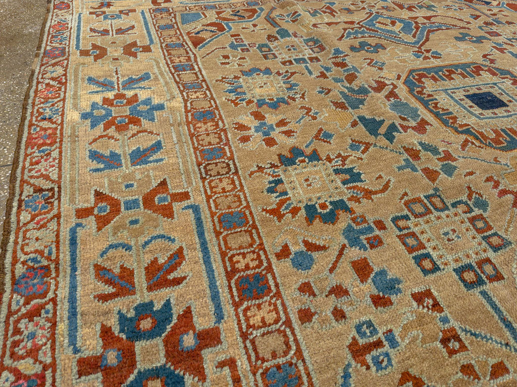 Antique Persian Heriz Square Carpet, No.23118 - Gss
