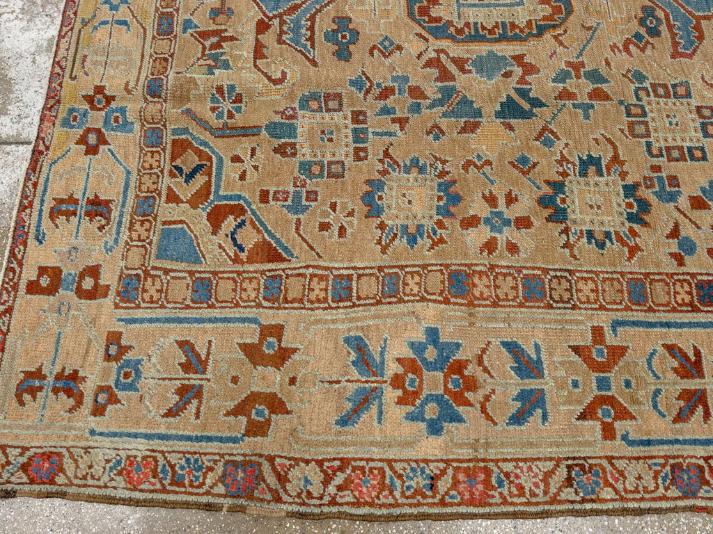 Antique Persian Heriz Square Carpet, No.23118 - Gss
