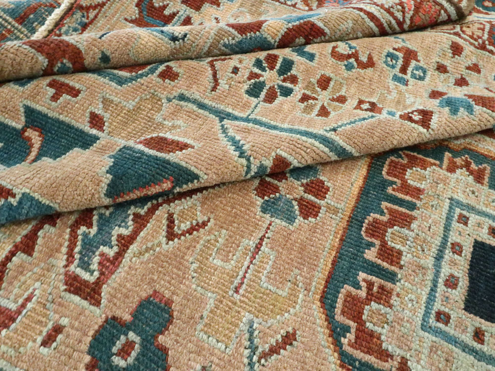 Antique Persian Heriz Square Carpet, No.23118 - Gss