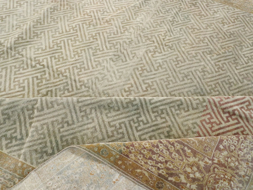 Antique Indian Lahore Carpet, No.23122 - Gss