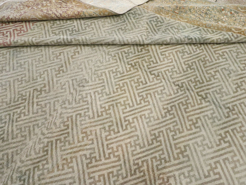 Antique Indian Lahore Carpet, No.23122 - Gss