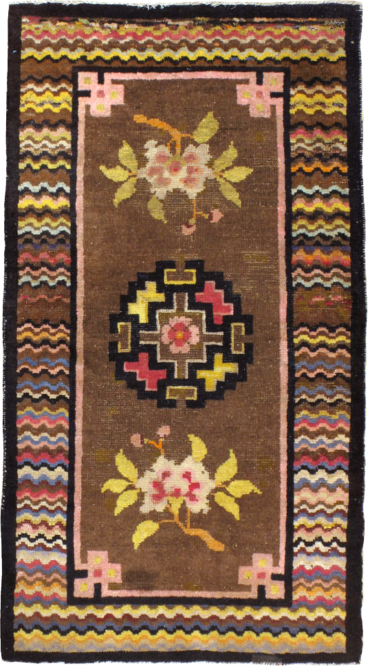 Vintage Turkestan Tibetan Rug, No.23124 - Gss
