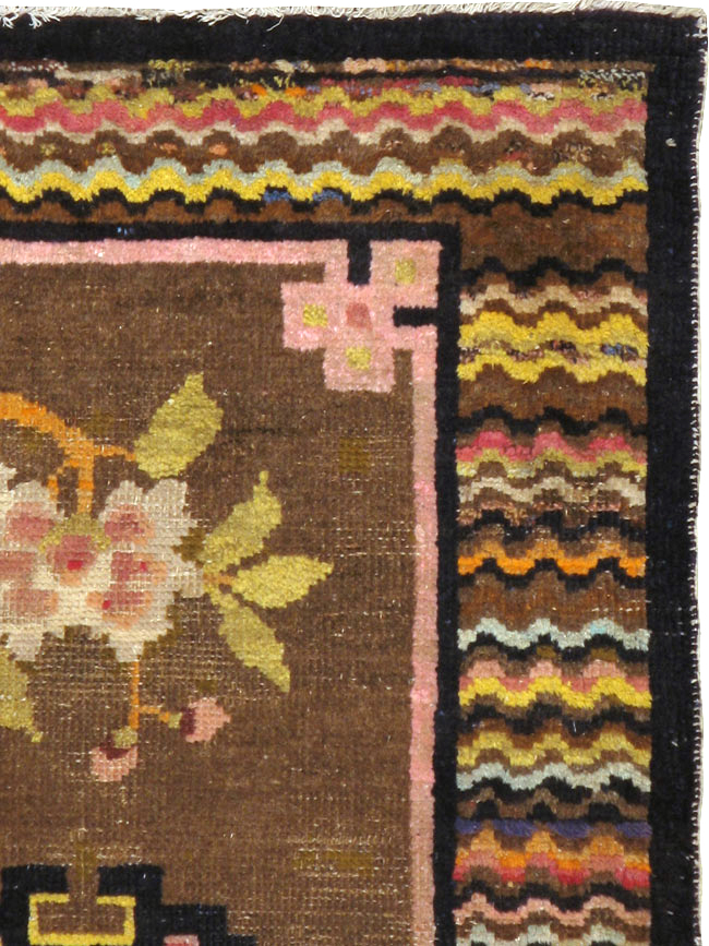 Vintage Turkestan Tibetan Rug, No.23124 - Gss
