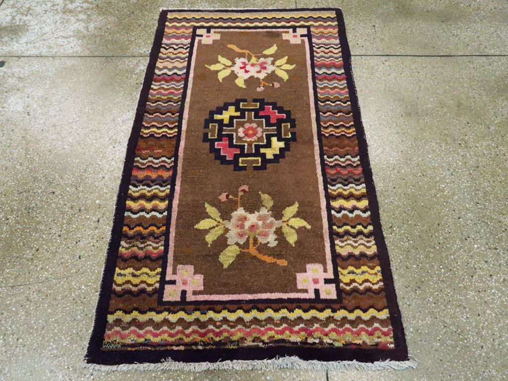 Vintage Turkestan Tibetan Rug, No.23124 - Gss