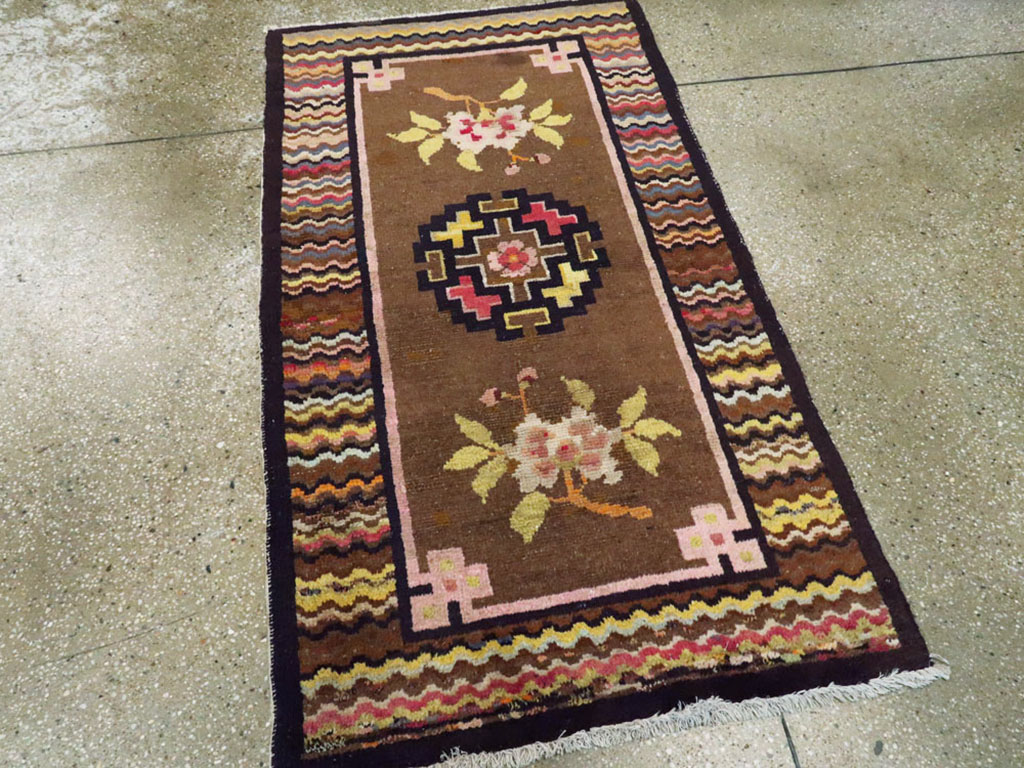 Vintage Turkestan Tibetan Rug, No.23124 - Gss