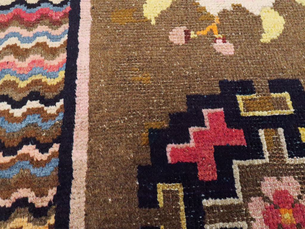 Vintage Turkestan Tibetan Rug, No.23124 - Gss