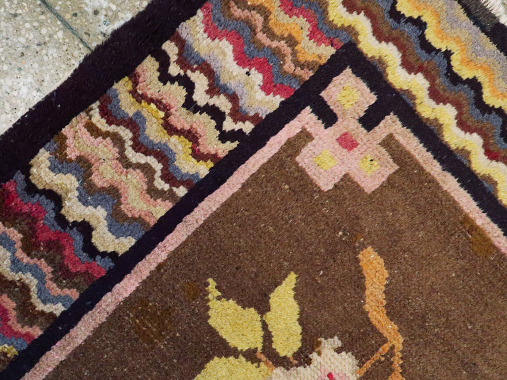 Vintage Turkestan Tibetan Rug, No.23124 - Gss