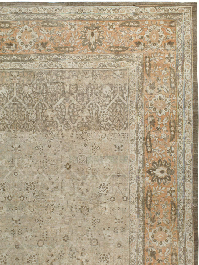 Antique Persian Tabriz Carpet, No.23129 - Gss