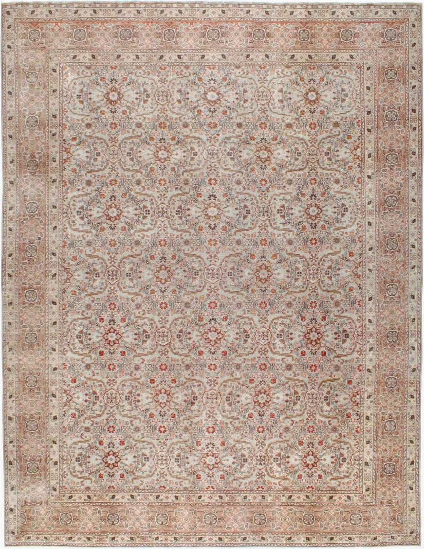 Antique Perian Tabriz Carpet, No.23144 - Gss