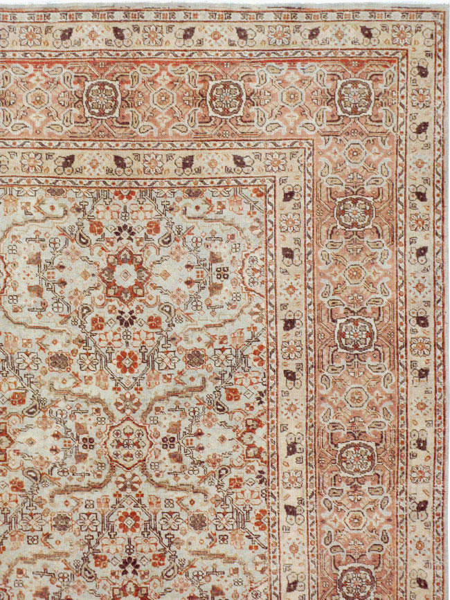 Antique Perian Tabriz Carpet, No.23144 - Gss