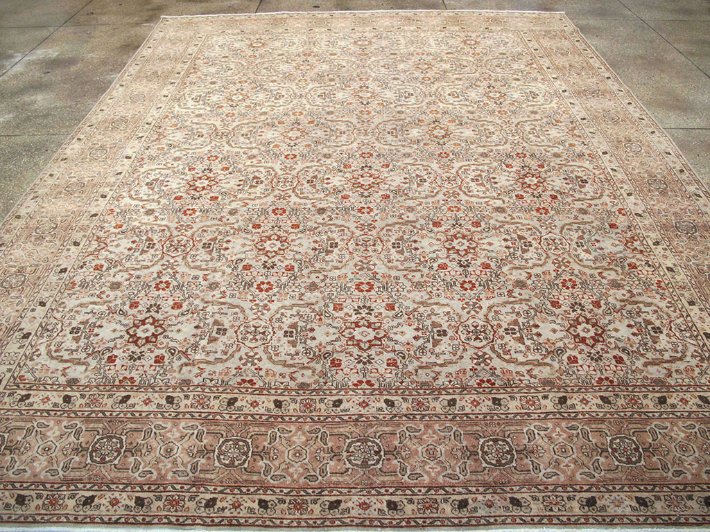Antique Perian Tabriz Carpet, No.23144 - Gss