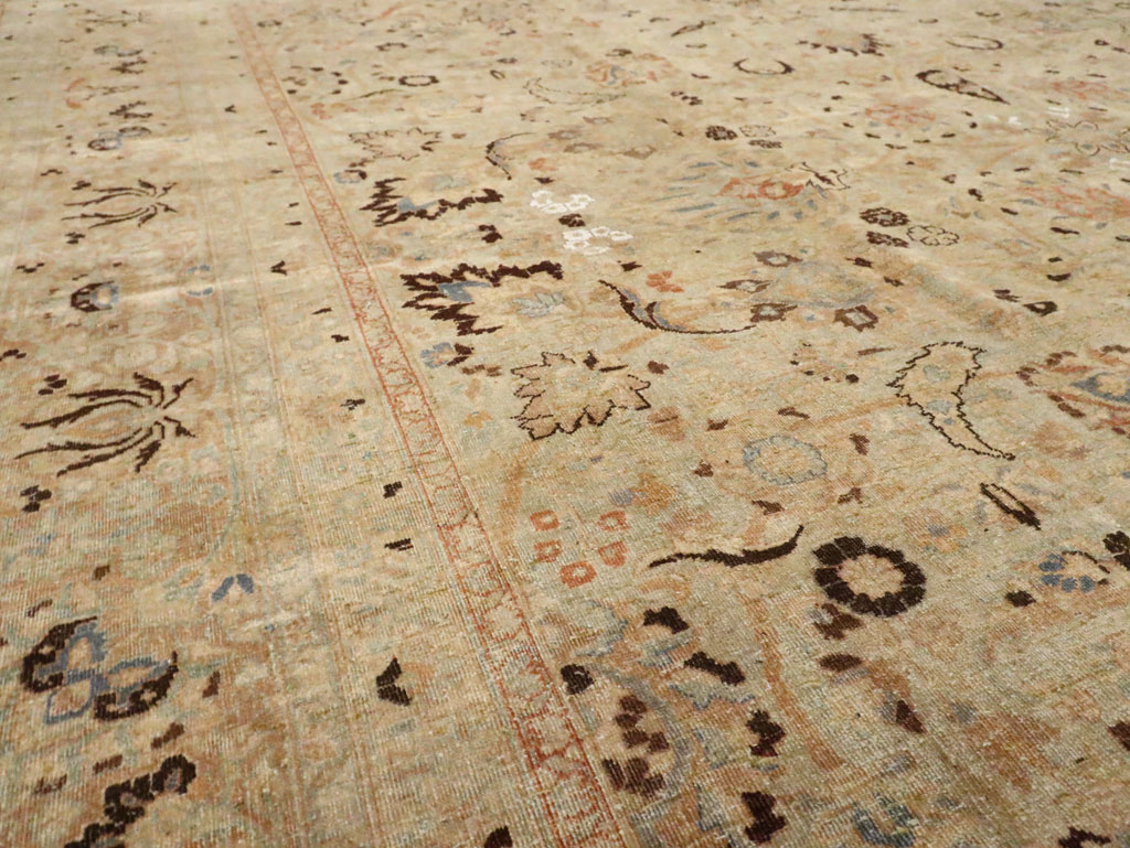 Antique Persian Mashad Square Carpet, No.23194 - Gss