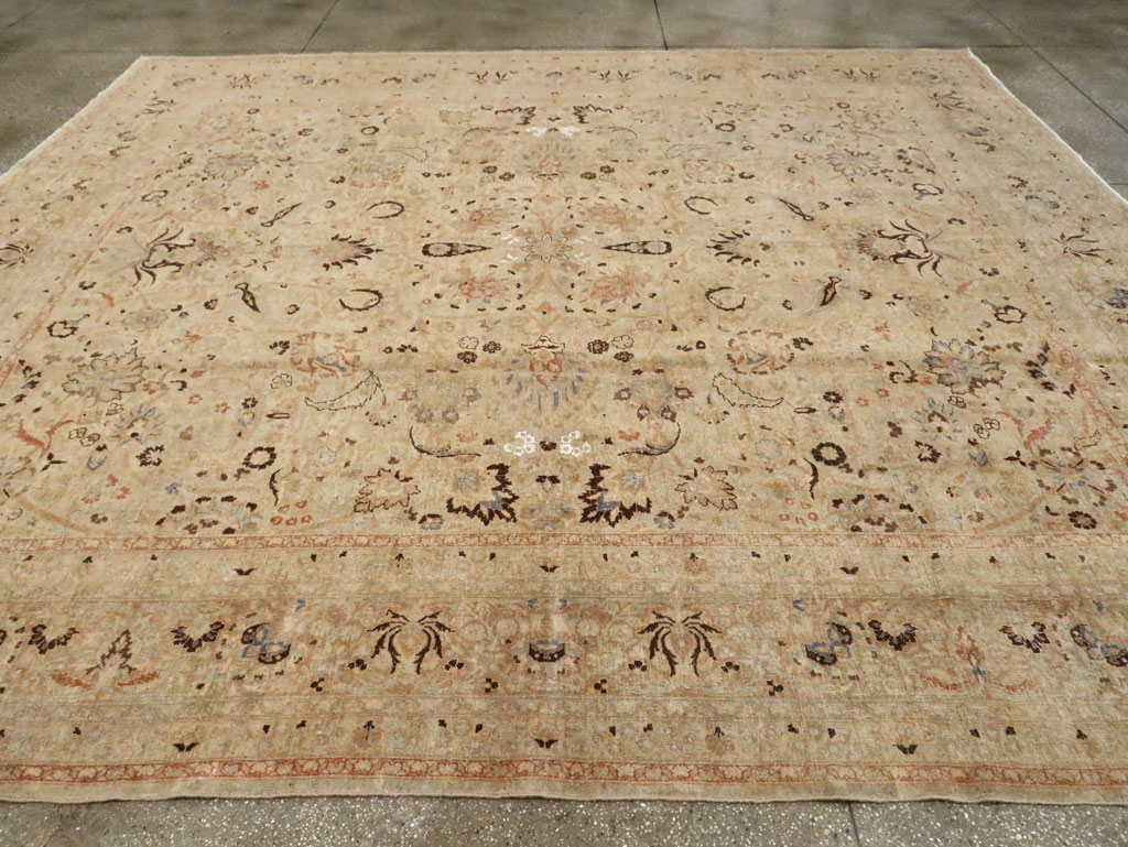 Antique Persian Mashad Square Carpet, No.23194 - Gss