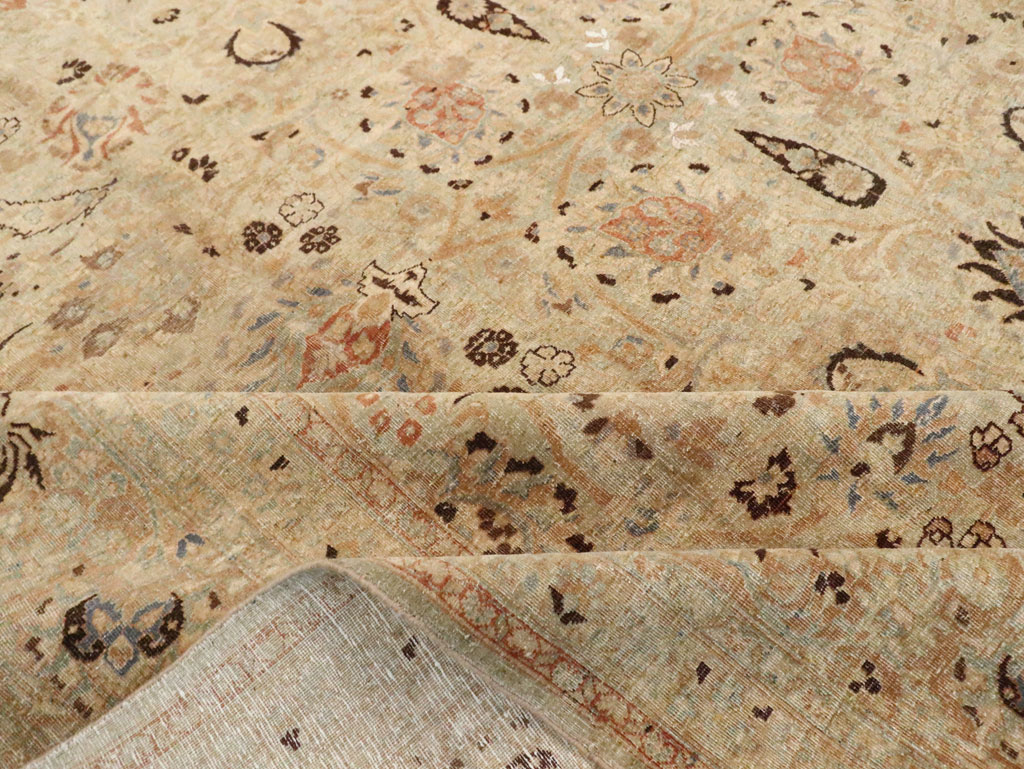 Antique Persian Mashad Square Carpet, No.23194 - Gss