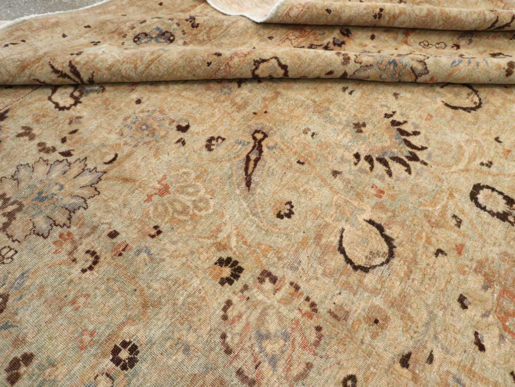 Antique Persian Mashad Square Carpet, No.23194 - Gss