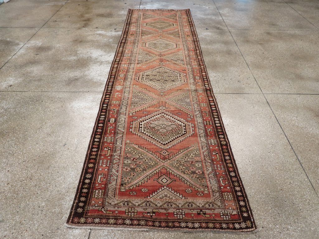 Antique Persian Bidjar Runner, No.23206 - Gss