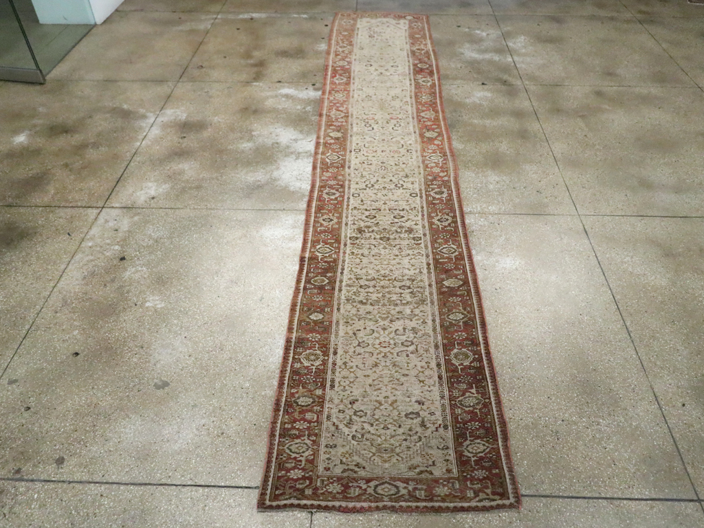 Antique Persian Bidjar Long Runner, No.23207 - Gss