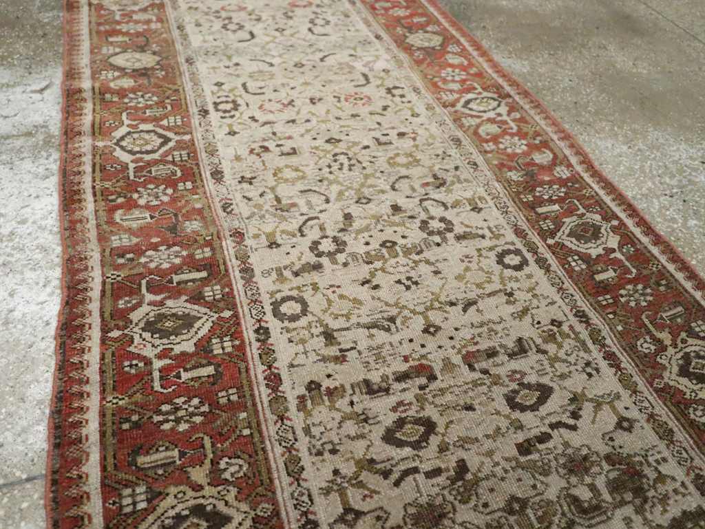 Antique Persian Bidjar Long Runner, No.23207 - Gss